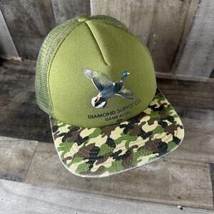 Diamond Supply Co Dmnd Game Association Duck Hat Camo Black Mesh SnapBack
